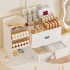 Makeup Organizer with Brush Holder for Vanity,Countertop Makeup Organizer with