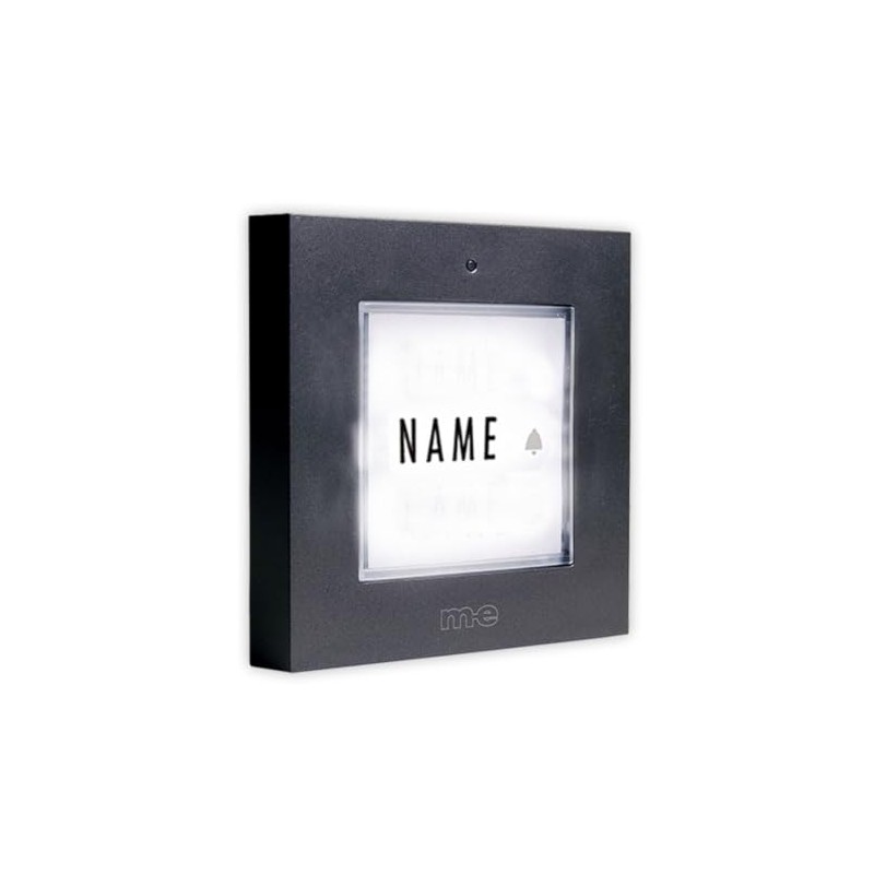 m-e GmbH modern-electronicsDoorbell buttonsBell button KTB 1 family, anthracite illuminated