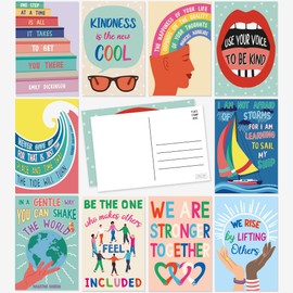 Sweetzer & Orange Motivational Postcards Pack (60 Post Cards) 4x6 Postcards for Kids and Adults. Growth Mindset Affirmation Cards, Mindfulness Cards, Inspiration Cards and Blank Encouragement Cards