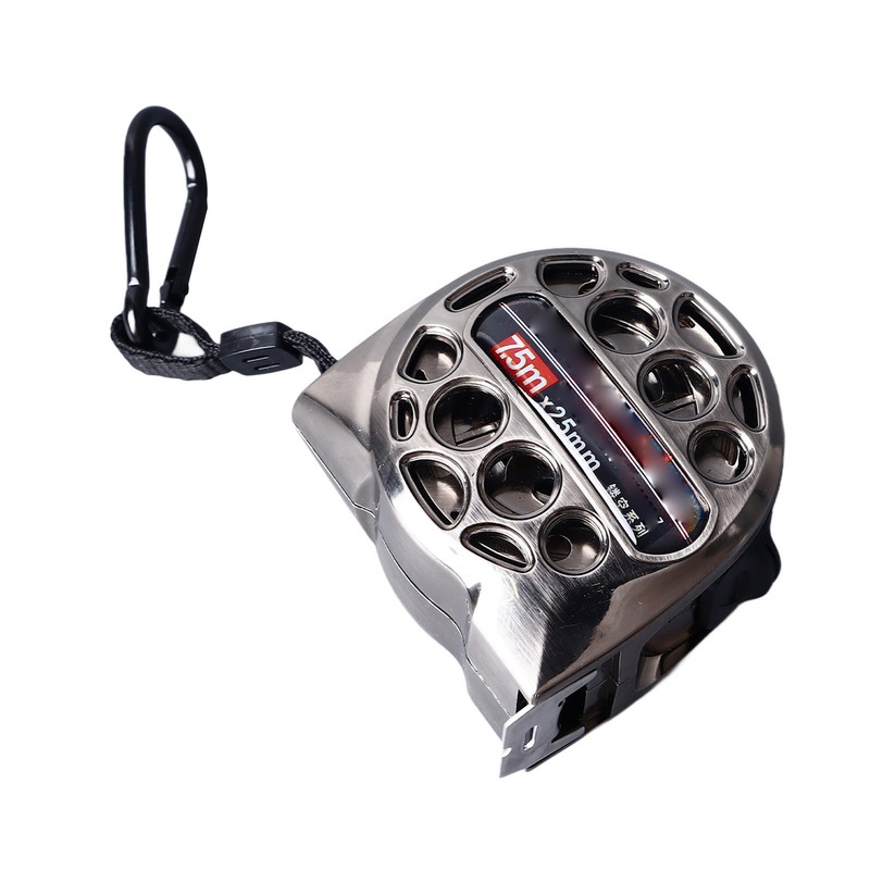 Tape Measure 7.5m 25mm Lockable Measuring Tool Portable Washable Clear