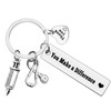 Ximalun Nurse Gifts Keyring Nurse Appreciation Gifts You Make A