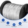 316 Stainless Steel Cable, 200FT 1/32IN Wire Rope with 50Pcs