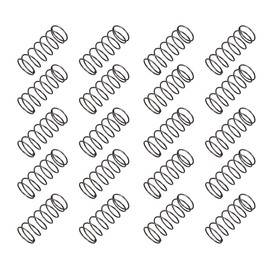 sourcingmap Compression Spring - 1.2mm Wire Dia , 20mm OD , 50mm Free Length Spring Steel Extension Spring,Black,20Pcs