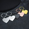 KEYU Keyring with Heart, ‘Love’ Key Fob, ‘I love you’,