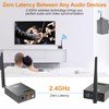 1Mii 2.4Ghz Wireless Audio Transmitter Receiver for HiFi Stereo, 320ft