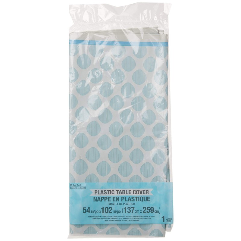 Creative Converting 316939 All Over Print Plastic Tablecover, 54 x