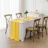 flohar 12Pack 10ft Chiffon Table Runner 29x120 Inch Sheer Romantic