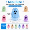 Jidkhfk 60Pcs Mini Resin Halloween Ghost Decorations Glow in the