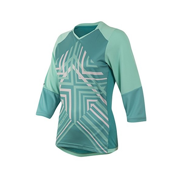 PEARL IZUMI - Ride Women's Launch 3/4 Sleeve Jersey, Aqua Mint, Medium