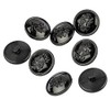 Mibo 8pcs Nylon Resin Military Look Shank Button with Initialized