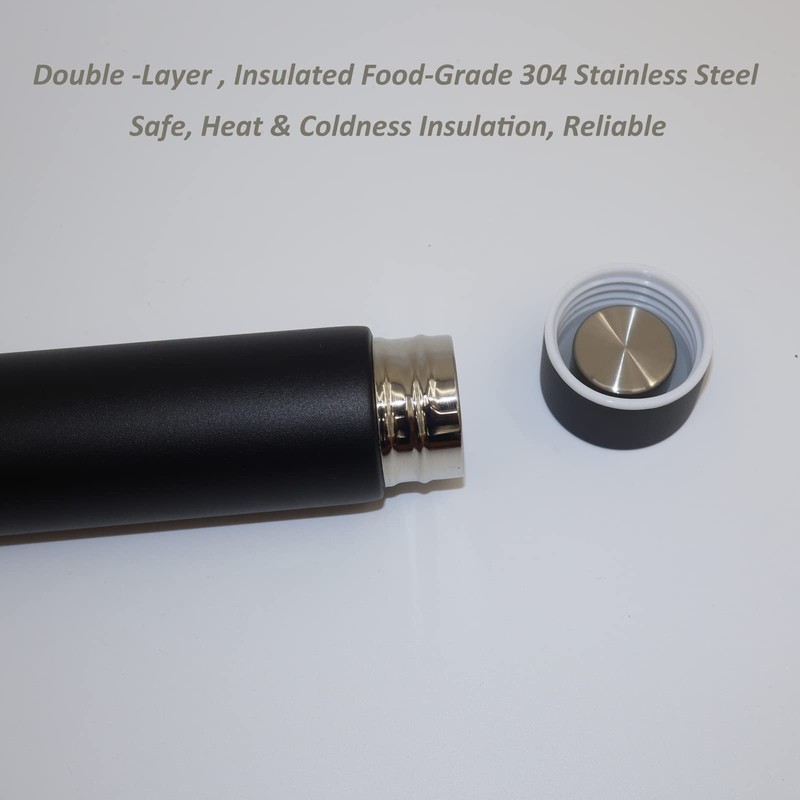 Thermos Flask Slim Long Water Bottle Dopper Stainless Steel 250