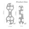 CYNOSURETECH 4 Piece Bicycle Wrench, Multi-Function Tool, Bicycle Repair Tool,
