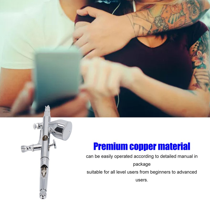 Airbrush Kit Multifunction Dual Action Strong Copper Simple Operation Airbrush
