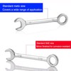 Bestgle 20Pcs Mini Wrench Set, Metric SAE Open Box End