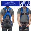 Palmer Safety Fall Protection Full Body 5 point Harness, Padded