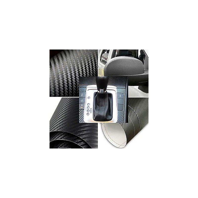 DIYAH 3D Black Carbon Fiber Film Twill Weave Vinyl 72"