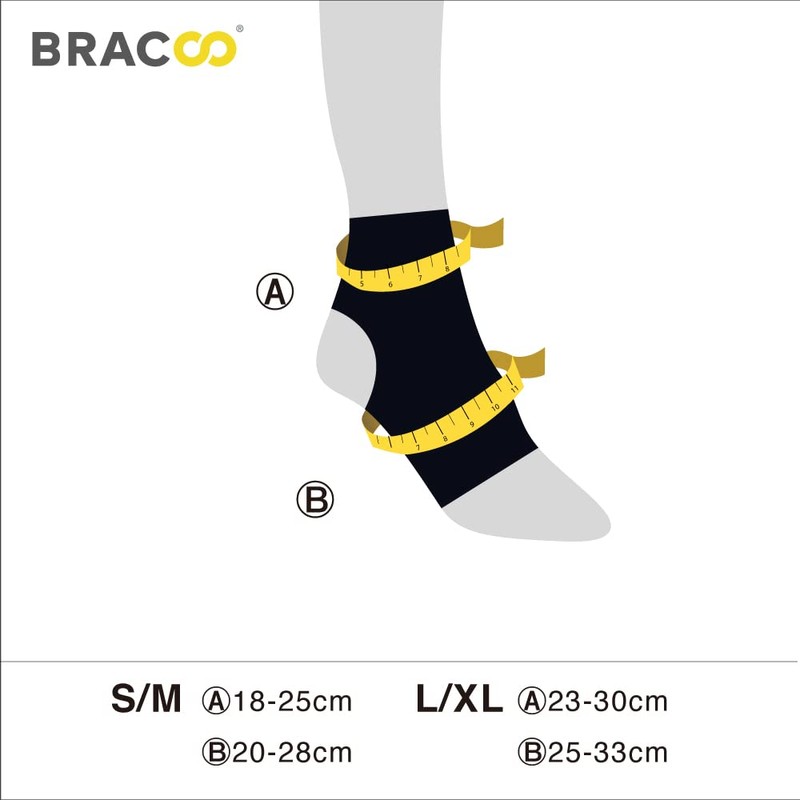 Bracoo FS10 Ankle Brace, Adjustable Foot Bandage, Professional Ankle Support
