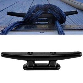 Helweet 4 x Mooring Cleat, Boat Clamp, Boat Cleat, Boat Terminal Cleat, Suitable for Docking Boats, Kayaks, Canoes and Motor Boats, with Fixing Screws