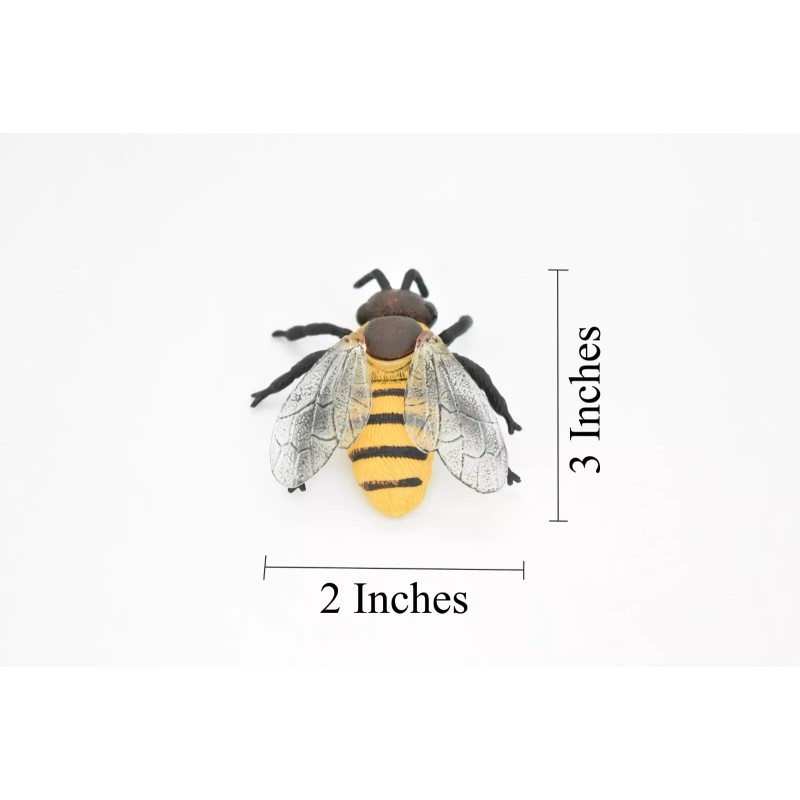 Deshen Du Bee, Bumblebee, Yellowjacket, Realistic Rubber Model, Hand Painted