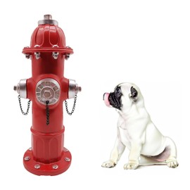 Teaeeno Puppy Training Fire Hydrant for Dogs,Resin Outdoor Statue for Small Dogs, Pee Post Aid & Delightful Outdoor Garden Decor, Dog Statue with Pee Post, Hand-Painted,Weather,Outdoor Ornament