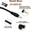 DCNETWORK 2-Pack Headphone Aux Splitter, 3.5mm 2 Female to 1