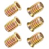 Qrity Pack of 20 Threaded Inserts Nuts, Screw Nuts, M6