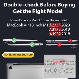 Conbovo Compatible with MacBook Air 13 inch Case M1 2018-2021 Release, A2337 A2179 A1932 Retina Display Touch ID Plastic Hard Shell Case & Keyboard Cover & Type-C Adapter, Astronaut 02