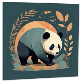 Panda Greeting Card 145 x 145mm