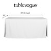 Tablevogue 1C22259 Machine Washable Microfiber Solid Fitted Rectangular 72-inch x