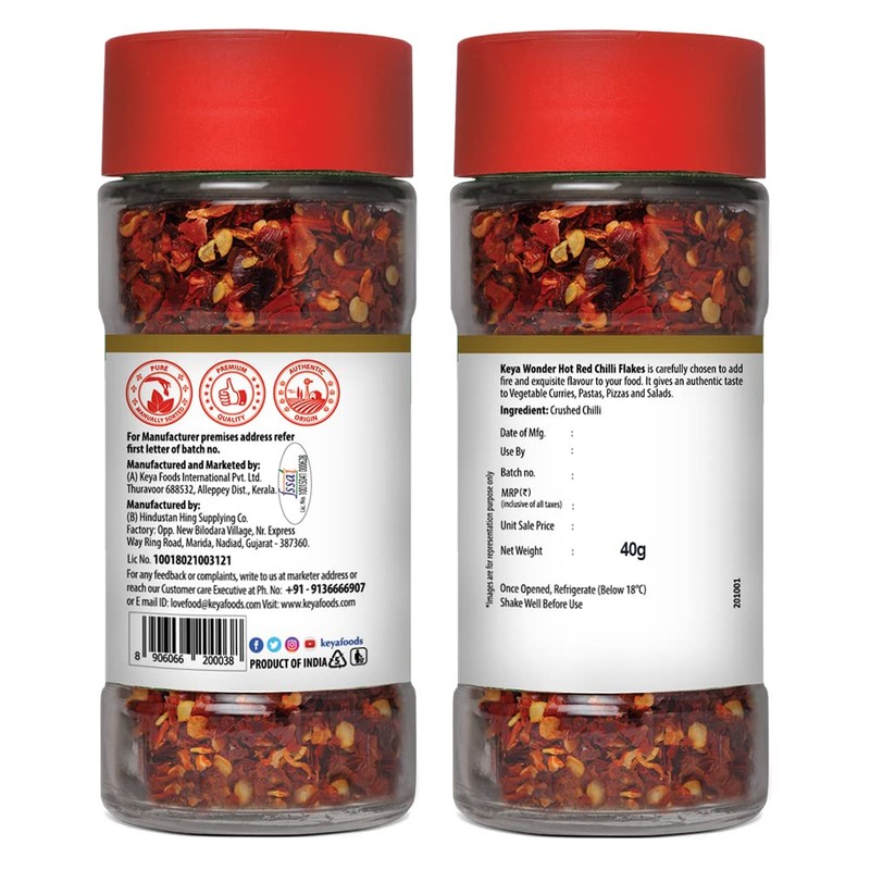 Keya Red Chilli Flakes Dry Red Chilli Flakes Seasonings Aromatic