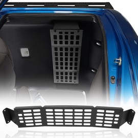 Hooke Road Tacoma Rear Overhead MOLLE Panel Cargo Rack Interior Storage Shelf Top Organizer for 2016-2023 Toyota Tacoma 3rd Gen Double Cab