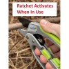 Garden Guru Ratchet Pruning Shears, Professional Garden Clippers