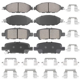 Front & Rear Ceramic Brake Pads Set for Nissan Murano 2015-2020, Pathfinder 2013-2019, for INFINITI JX35 2013, QX60 2014-2019, 8PCS