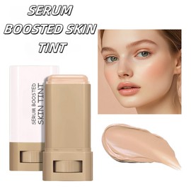Serum-Infused Skin Tint Stick Foundation - Matte Beauty Balm Concealer | Long-Lasting, Hydrating Coverage for All Skin Types | Waterproof Face Foundation with a Natural Finish