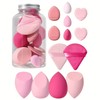 Set de 13 Esponjas para Maquillaje, Beauty Blenders y Aplicadores