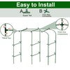 Garden Arch Cucumber Trellis for Raised Bed, U-Shape Garden Trellis