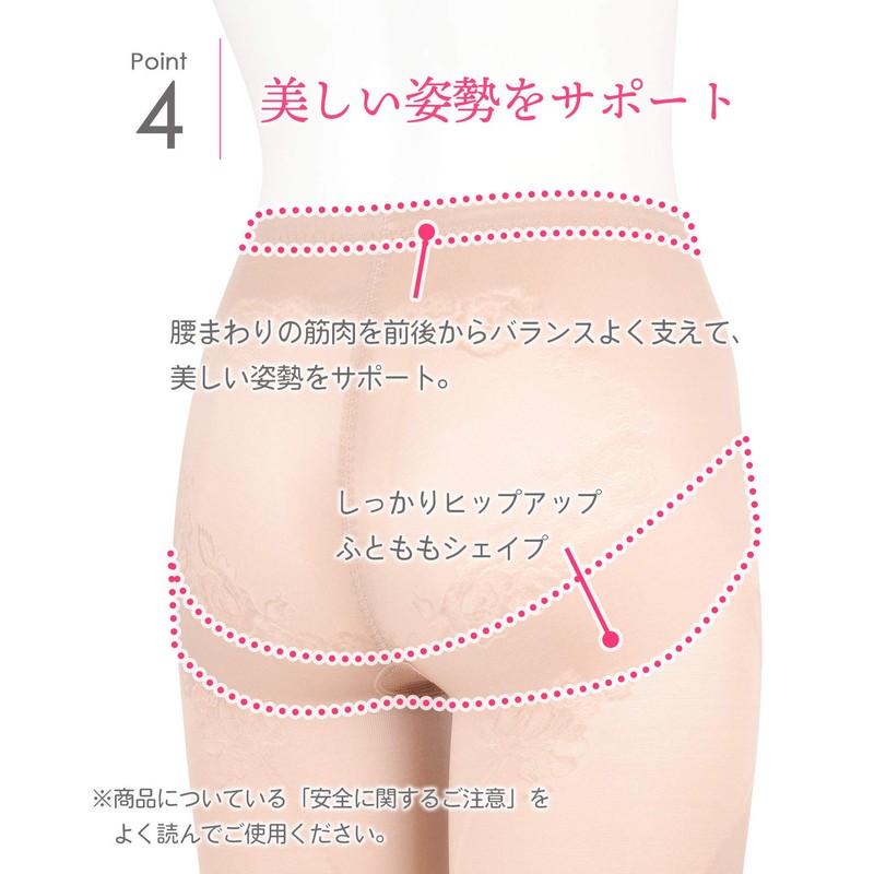 Wing/Wacoal KQ0821 Women's Girdle, Exercise while Walking, Long Length, Slimming