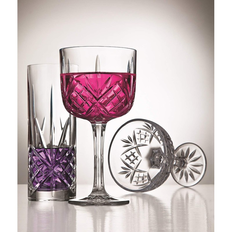 Godinger Barware Drinkware Mixology Set - Gin Glasses, Collins Tall
