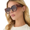 DIFF Ivy Designer Sunglasses for Women, UV400 Protection, Sequoia Tortoise
