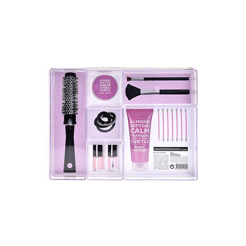 Panaroma Stores 6pc Acrylic Drawer Organiser