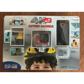 ExploreOne 4K Wi-Fi Action Camera with 32 GB Micro SD Memory Card Tripod Selfie