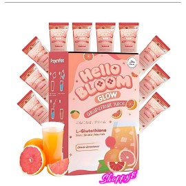 Hello Bloom GLOW Grapefruit Juice (10 Sachets)