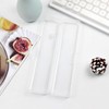 Portable Plastic Toothbrush Storage, Clear White Travel Toothbrush Case, for