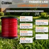 Cluparis 3-Pound Heavy Duty Square Trimmer Line .155-inch-by-292-ft Commercial String