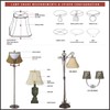 Royal Designs, Inc. CS-202BUR True Bell Chandelier Shade, 3 x