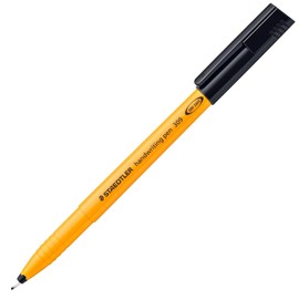 STAEDTLER 309 Handwriting Pen - 0.6mm Nib - Home, School, Office, Work Stationery (Black, Pack of 5)