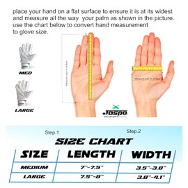 jaspo League Cricket Batting Gloves-For Beginner Playersleather Palmnylon Stitchair Ventselastic Towel Wrap For Adult Seniors Color White Blue- For Soft Ball Only, Large