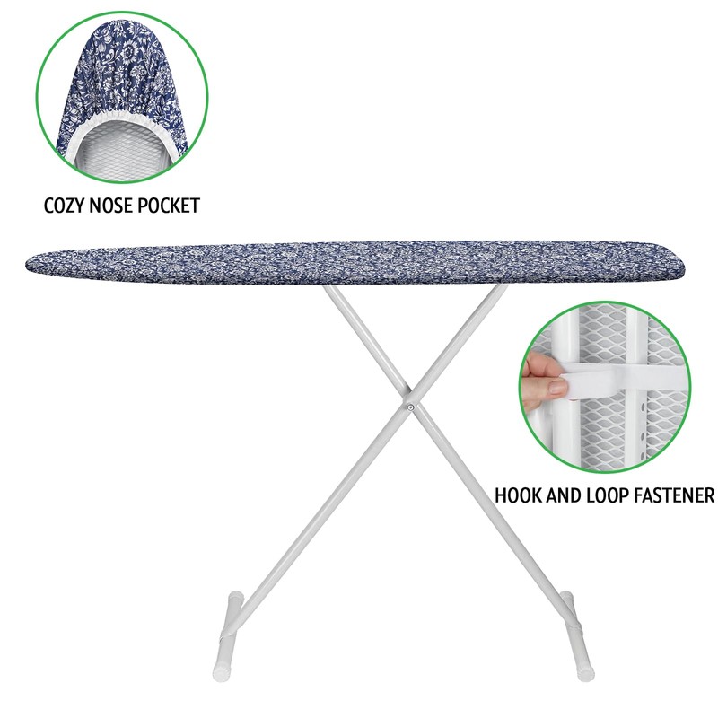 Memeaty Ironing Board Cover and Pad 15x54 Inch Standard Ironing