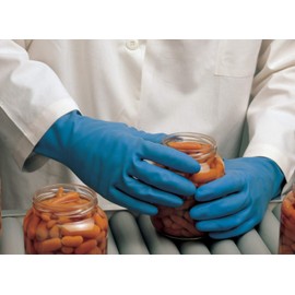 MAPA Professional Vital 177 Gloves Grip Washable/Reusable Gloves Blue Size Small (1 Pair)