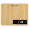 ProfiCook® Kitchen Scales Made of 100% Bamboo, Digital Kitchen Scales,